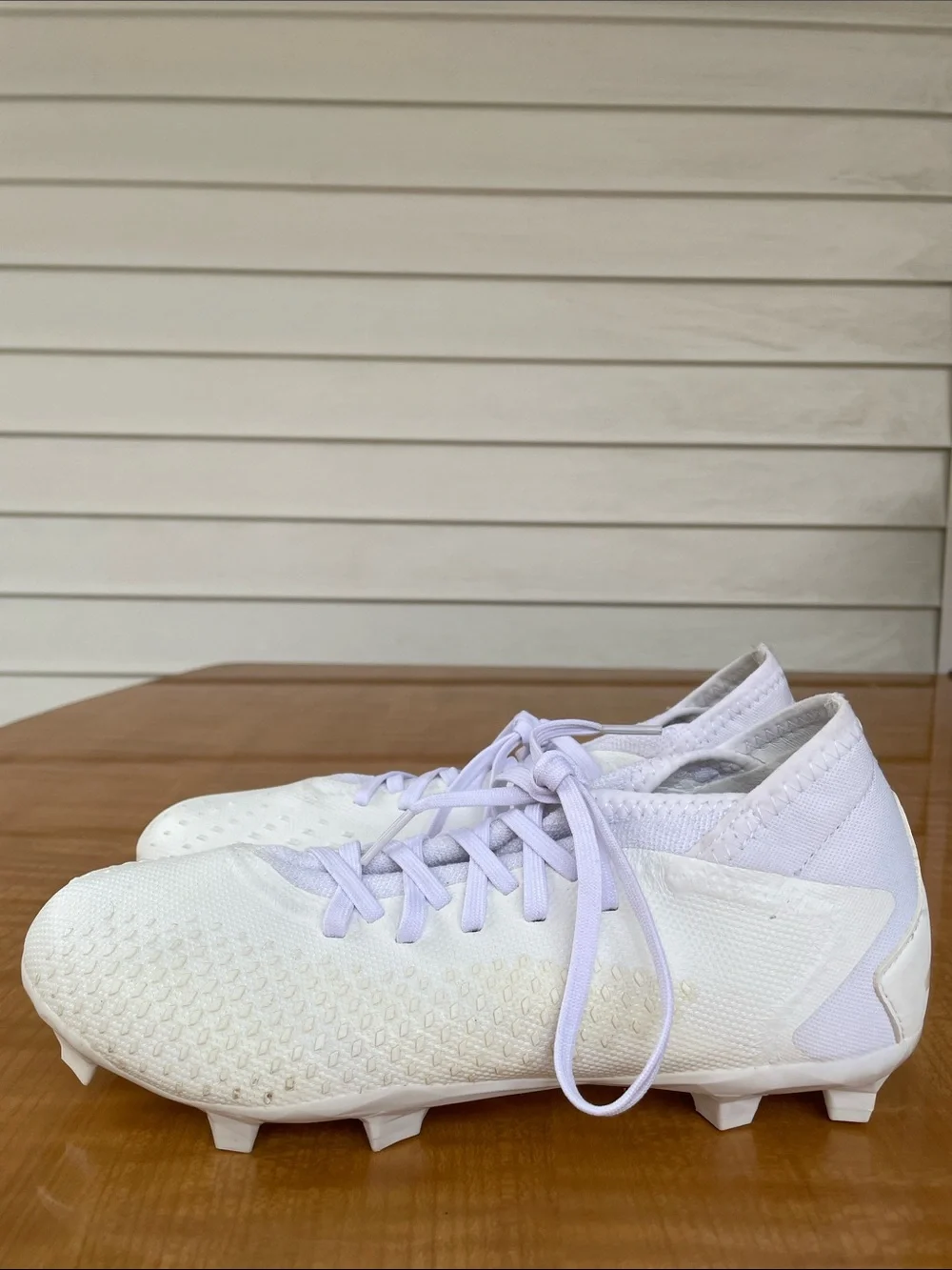 Adidas Predator Accuracy 3 White Lace Up Soccer Cleats Size 7 Mens Outdoor